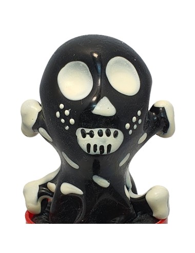 CONDOMERIE - HANDBEMALTE NEUHEITSKONDOME TOTENKOPF SCHWARZ MODELL 2