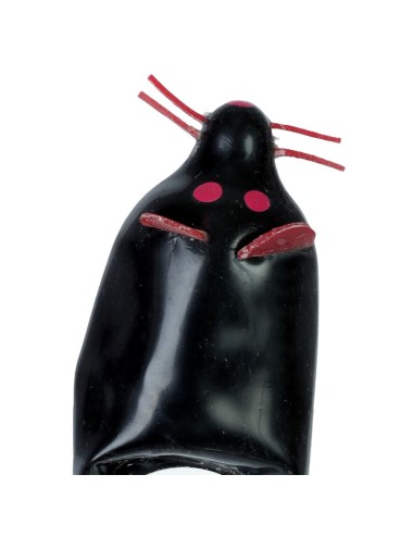 CONDOMERIE - HANDBEMALTE NEUHEITSKONDOME SCHWARZE MAUS XL