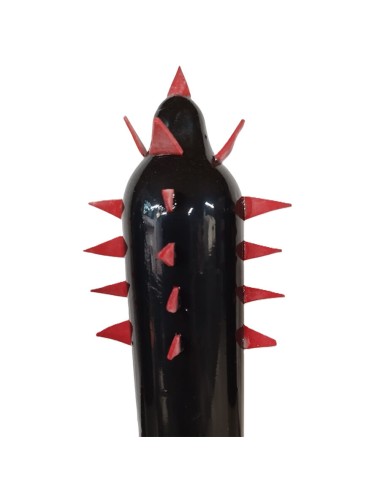 CONDOMERIE - HANDBEMALTE NEUHEITSKONDOME SCHWARZER KAKTUS XL