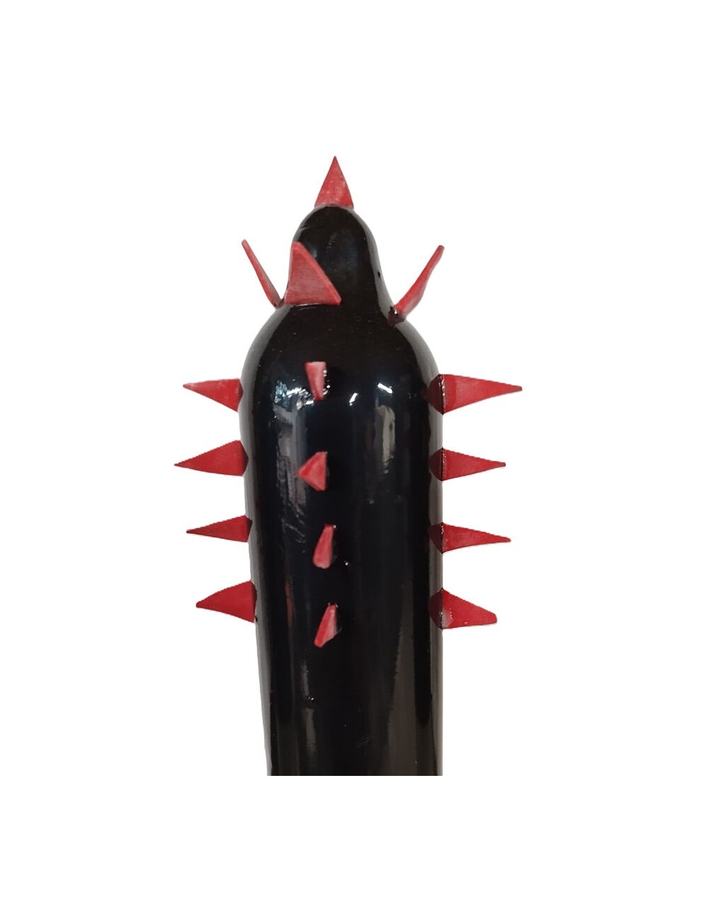 CONDOMERIE - HANDBEMALTE NEUHEITSKONDOME SCHWARZER KAKTUS XL CONDOMERIE - HANDBEMALTE NEUHEITSKONDOME SCHWARZER KAKTUS XL