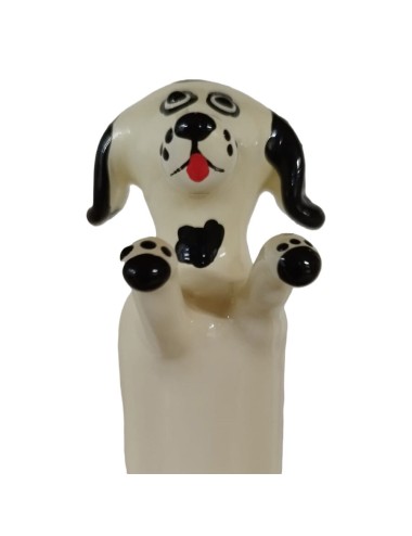 CONDOMERIE - HANDBEMALTE NEUHEITSKONDOME GLÜCKLICHER WEISSER HUND XL