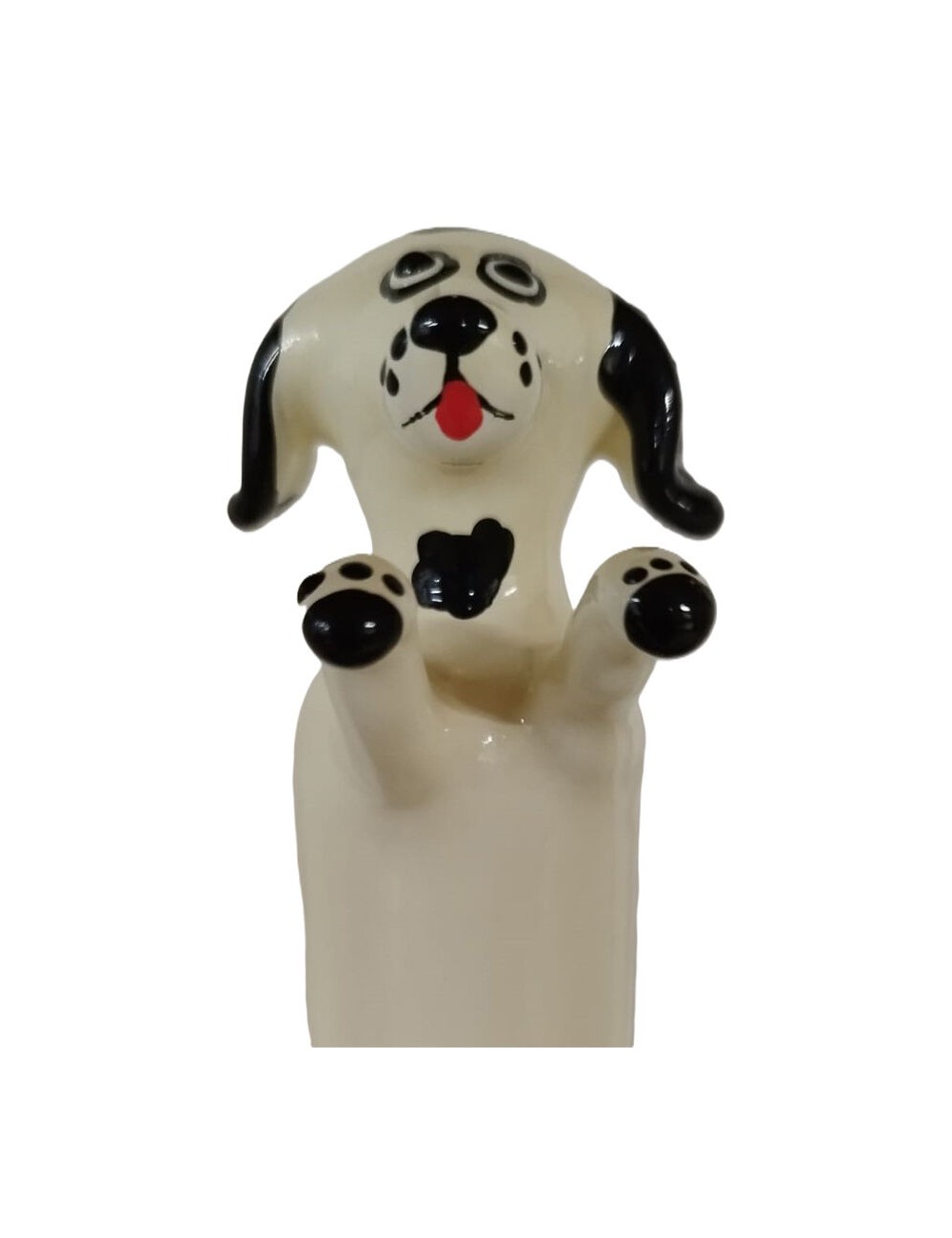 CONDOMERIE - HANDBEMALTE NEUHEITSKONDOME GLÜCKLICHER WEISSER HUND XL CONDOMERIE - HANDBEMALTE NEUHEITSKONDOME GLÜCKLICHER WEISSER HUND XL