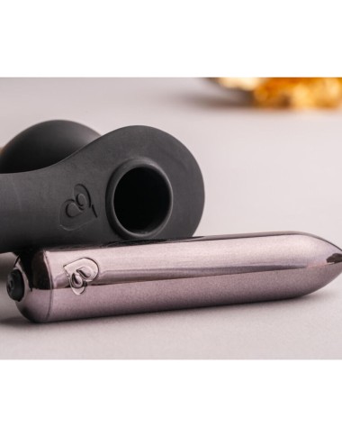 ROCKS-OFF - RO-ZEN RRO ANAL PLUG MIT VIBRIERENDEM PENISRING SCHWARZ