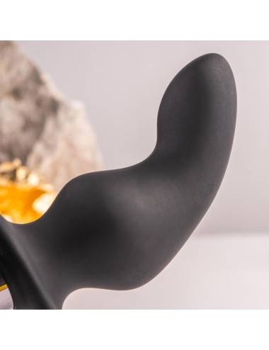 ROCKS-OFF - RO-ZEN RRO ANAL PLUG MIT VIBRIERENDEM PENISRING SCHWARZ