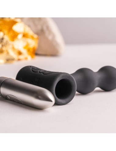 ROCKS-OFF - PETITE SENSATIONS PEARLS ANAL PLUG VIBRATOR SCHWARZ