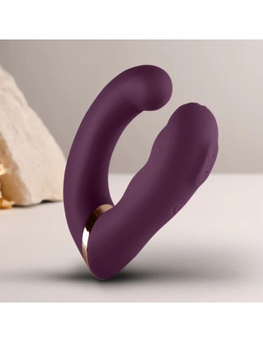 ROCKS-OFF - GEMINI DUAL VIBRATOR G-SPOT KLITORIS STIMULATOR LILA