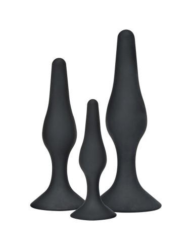 TOYJOY - ANAL PLAY CURVY COMPANIONS ANAL PLUG 3 STÜCK SCHWARZ