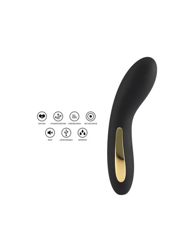 TOYJOY - SCHWARZER VIBRATOR MIT LEUCHTENDEM LICHT