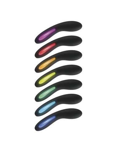 TOYJOY - SCHWARZER VIBRATOR MIT LEUCHTENDEM LICHT