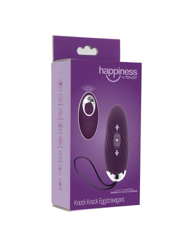 TOYJOY - HAPPINESS KNOCK KNOCK EGGSTAVAGANT VIBRATOR FERNBEDIENUNG LILA