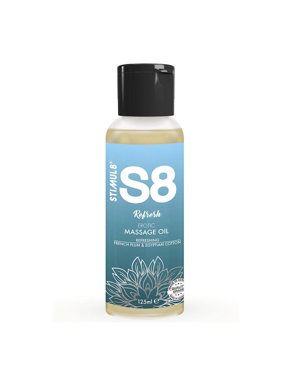 STIMUL8 - S8 REFRESH BAUMWOLLMASSAGEÖL 125 ML STIMUL8 - S8 REFRESH BAUMWOLLMASSAGEÖL 125 ML