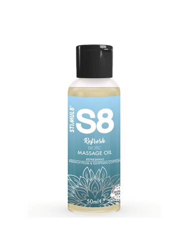 STIMUL8 - S8 REFRESH EROTISCHES BAUMWOLLMASSAGEÖL 50 ML