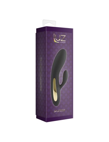 TOYJOY - SCHWARZER KANINCHENVIBRATOR MIT SPEKTAKULÄREM LICHT
