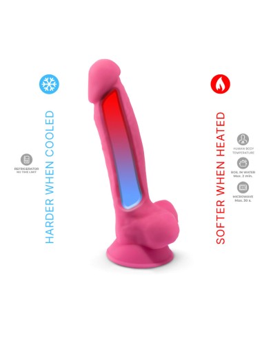 SILEXD – REALISTISCHES PENISMODELL 7, ROSA, IM DUNKELN LEUCHTEND