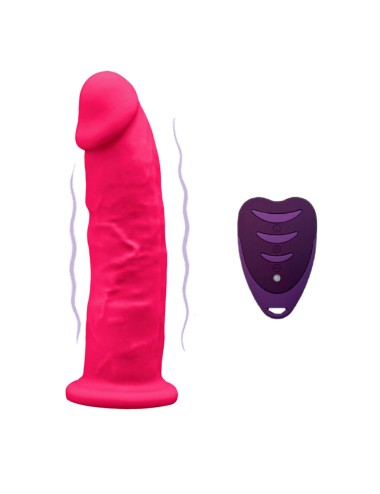 SILEXD - REALISTISCHER PENIS MODELL 2 ROSA + FERNBEDIENUNG LRS 17 CM
