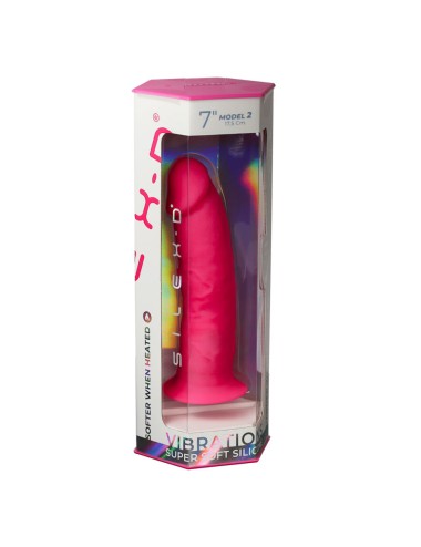 SILEXD - REALISTISCHER PENIS MODELL 2 ROSA + FERNBEDIENUNG LRS 17 CM