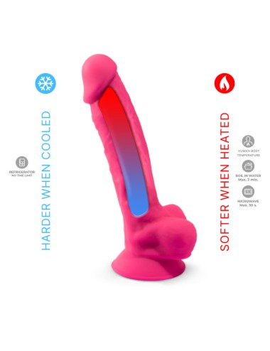 SILEXD - REALISTISCHER PENIS MODELL 18 ROSA VIBRATION + FERNBEDIENUNG LRS