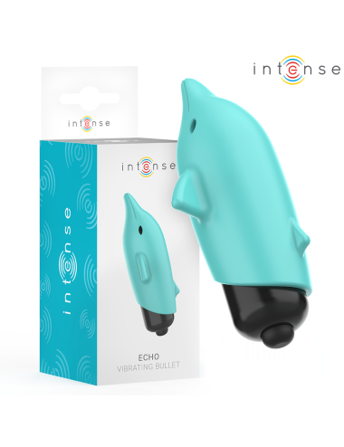 INTENSE - ECHO VIBRIERENDES BULLET DELPHIN BLAU 8 X 4