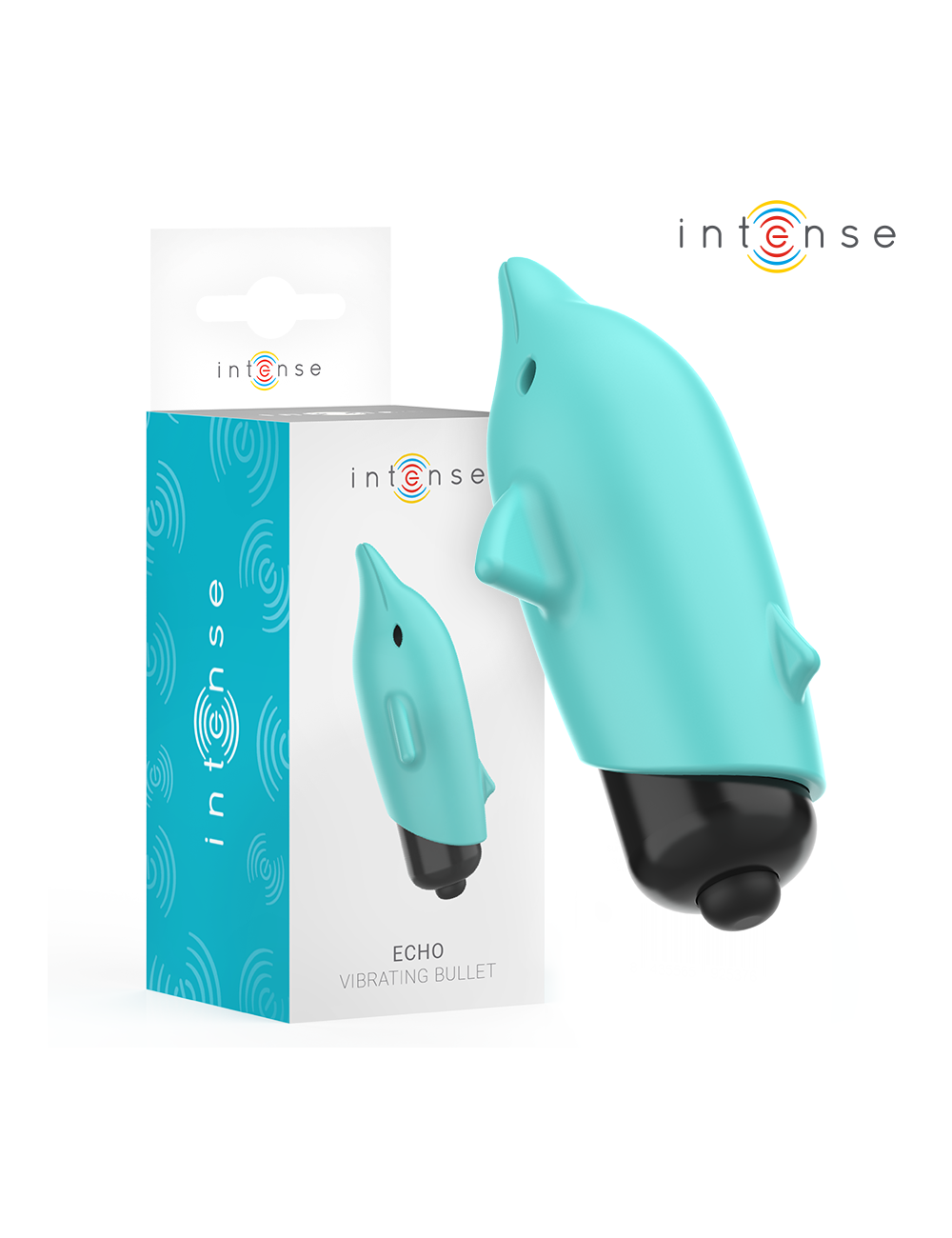 INTENSE - ECHO VIBRIERENDES BULLET DELPHIN BLAU 8 X 4 INTENSE - ECHO VIBRIERENDES BULLET DELPHIN BLAU 8 X 4