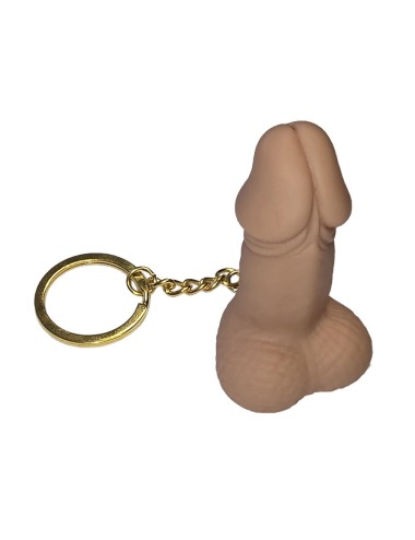 DIABLO PICANTE - PFEIFEN-SCHLÜSSELANHÄNGER IN FORM EINES PENIS IN HAUTFARBE