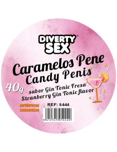 DIABLO PICANTE – 20 Penisbonbons mit Gin-Tonic-Geschmack