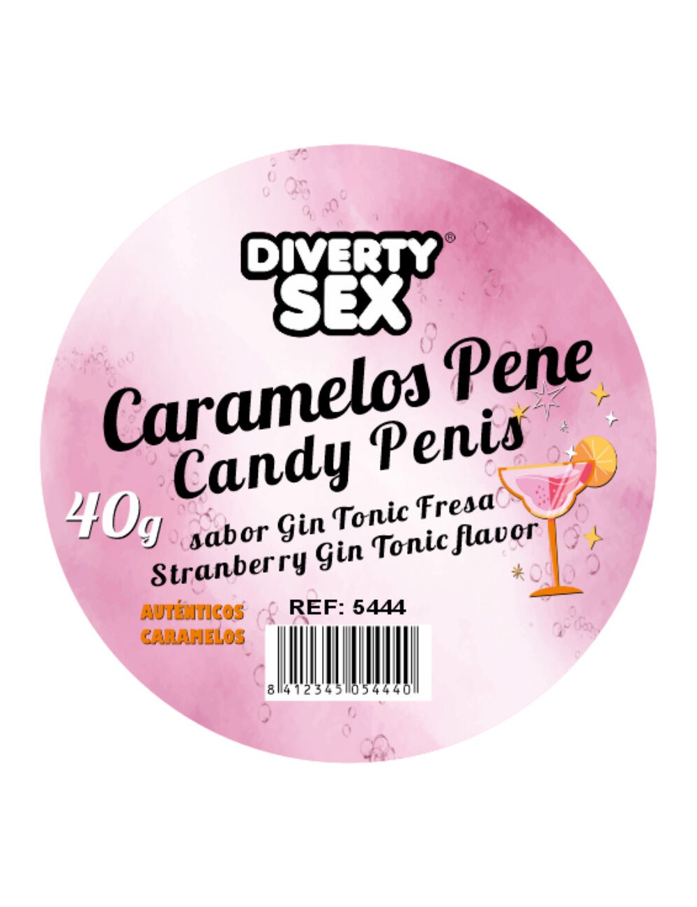 DIABLO PICANTE – 20 Penisbonbons mit Gin-Tonic-Geschmack
