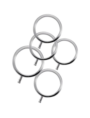 ELECTRASTIM - ELECTRARINGS METALL-PENISRINGE 5ER-PACK