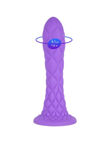 SILEXD - DREAMY DILDO FANTASY FLÜSSIGSILIKON THERMOREAKTIV VIOLETT 18,5 CM