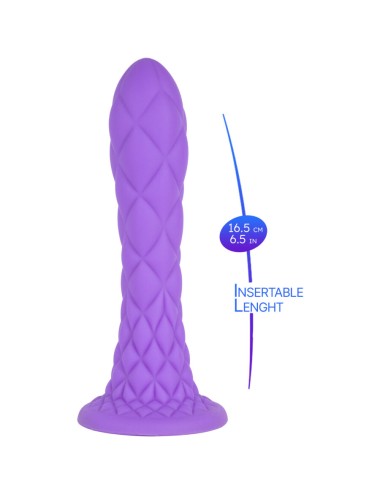 SILEXD - DREAMY DILDO FANTASY FLÜSSIGSILIKON THERMOREAKTIV VIOLETT 18,5 CM