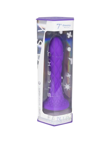 SILEXD - DREAMY DILDO FANTASY FLÜSSIGSILIKON THERMOREAKTIV VIOLETT 18,5 CM