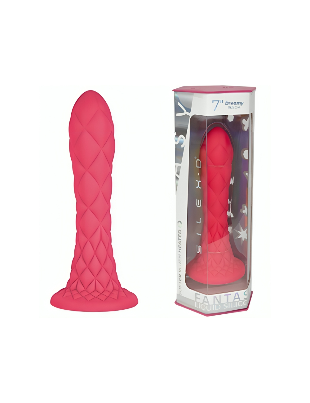 SILEXD - DREAMY DILDO FANTASY FLÜSSIGSILIKON THERMOREAKTIV FUCHSIA 18