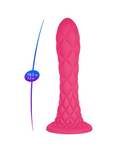 SILEXD - DREAMY DILDO FANTASY FLÜSSIGSILIKON THERMOREAKTIV FUCHSIA 18,5 CM
