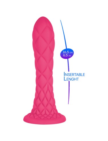 SILEXD - DREAMY DILDO FANTASY FLÜSSIGSILIKON THERMOREAKTIV FUCHSIA 18,5 CM