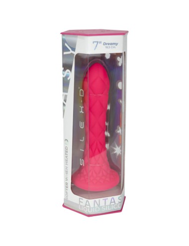 SILEXD - DREAMY DILDO FANTASY FLÜSSIGSILIKON THERMOREAKTIV FUCHSIA 18,5 CM