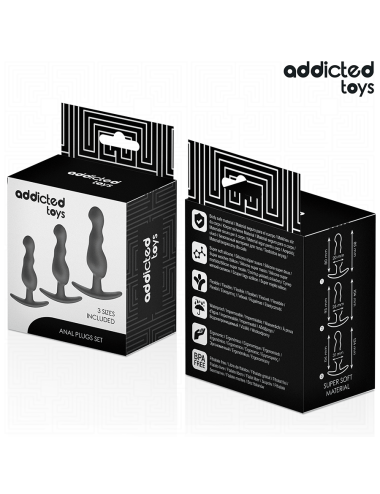 ADDICTED TOYS - 3ER-SET ANALPLUG MODELL 1