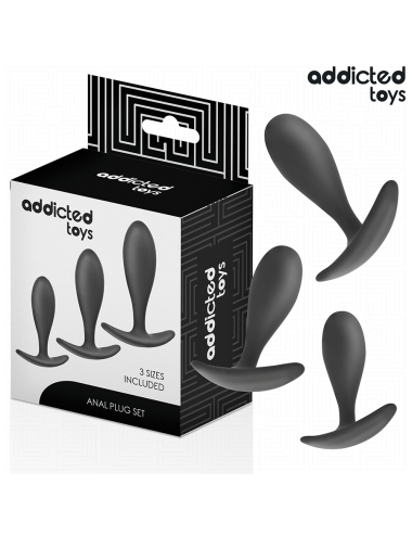 ADDICTED TOYS - 3ER-SET ANALPLUG MODELL 2