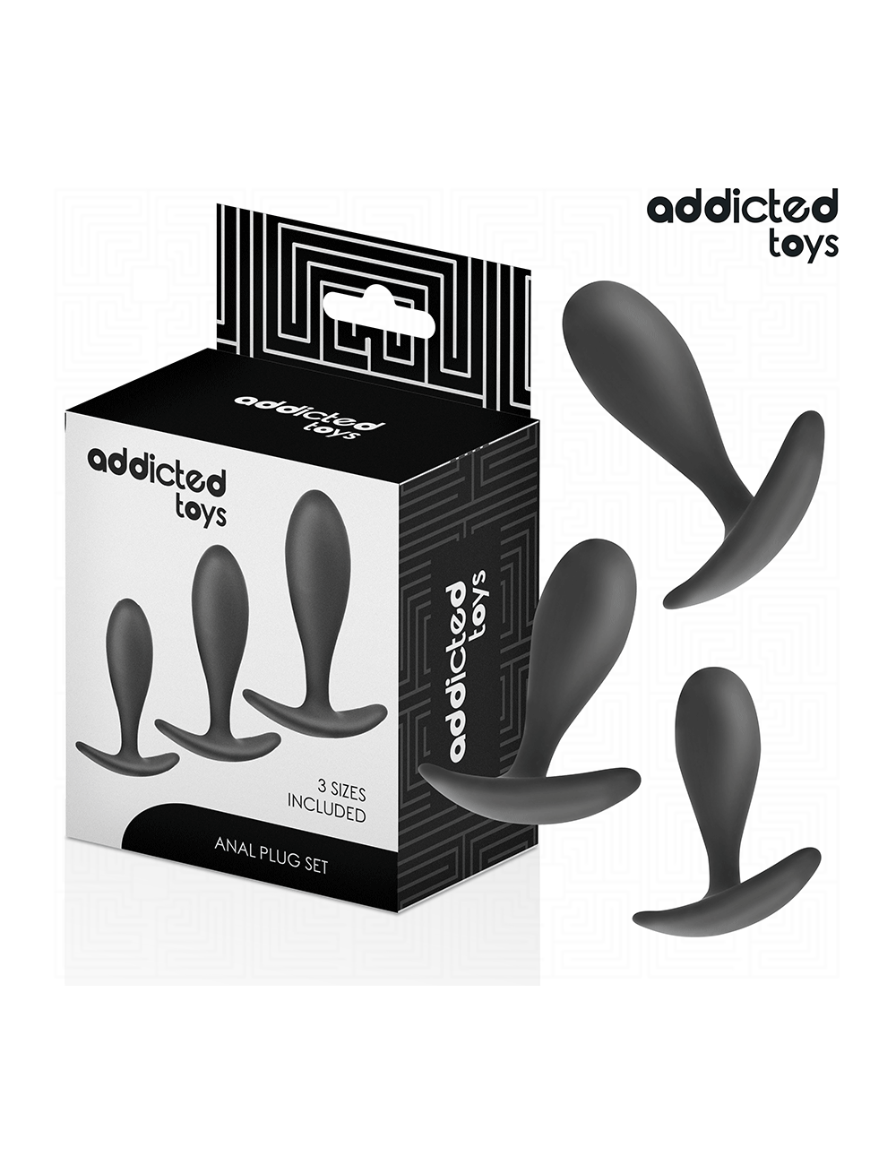 ADDICTED TOYS - 3ER-SET ANALPLUG MODELL 2 ADDICTED TOYS - 3ER-SET ANALPLUG MODELL 2