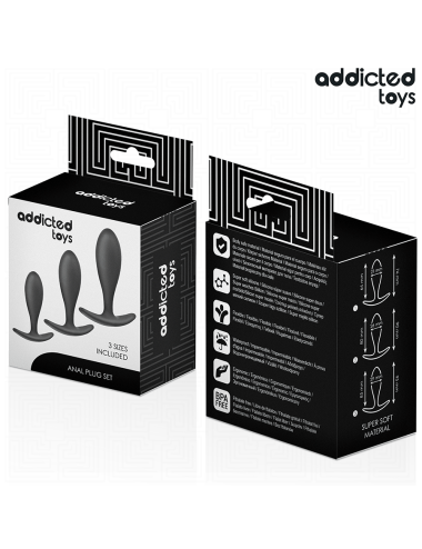 ADDICTED TOYS - 3ER-SET ANALPLUG MODELL 2