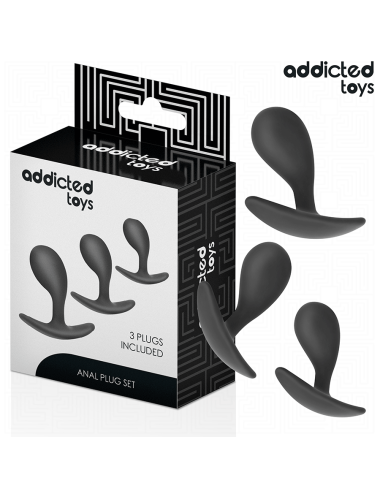 ADDICTED TOYS - 3ER-SET ANALPLUG MODELL 3