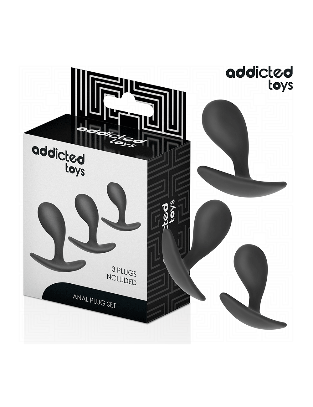 ADDICTED TOYS - 3ER-SET ANALPLUG MODELL 3 ADDICTED TOYS - 3ER-SET ANALPLUG MODELL 3