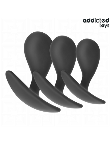 ADDICTED TOYS - 3ER-SET ANALPLUG MODELL 3