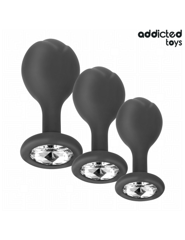 ADDICTED TOYS - 3ER-SET ANALPLUG MIT JUWEL