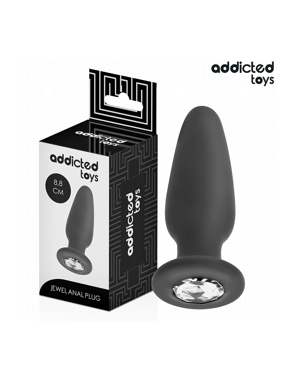 ADDICTED TOYS - ANAL PLUG MIT JUWEL GRÖSSE S 8
