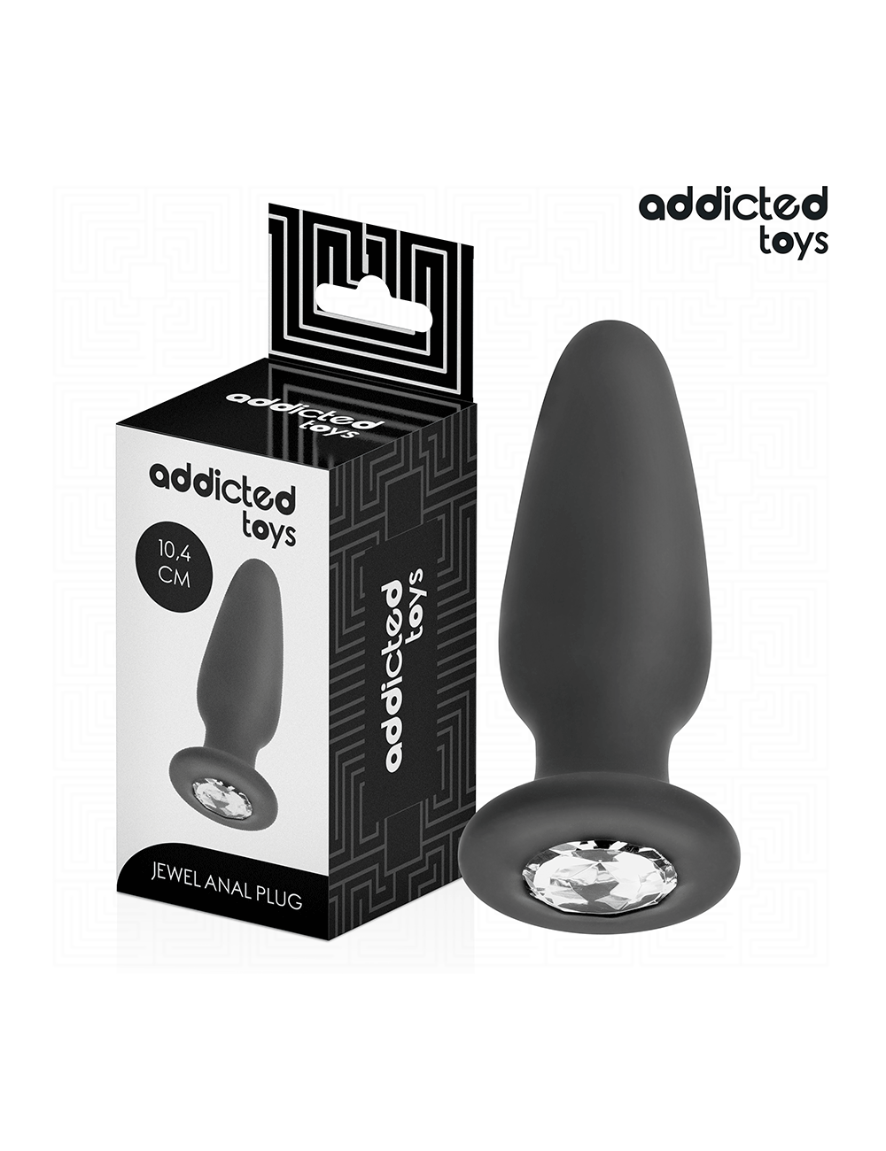 ADDICTED TOYS - ANAL PLUG MIT JUWEL GRÖSSE M 10