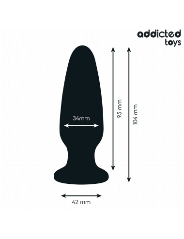 ADDICTED TOYS - ANAL PLUG MIT JUWEL GRÖSSE M 10,4 CM