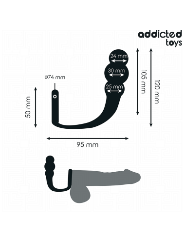 ADDICTED TOYS - ANALPLUG MIT RING MODELL 1