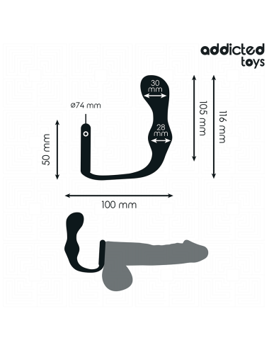 ADDICTED TOYS - ANALPLUG MIT RING MODELL 3