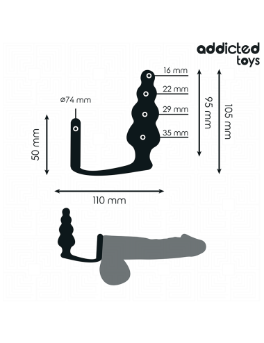 ADDICTED TOYS - ANALPLUG MIT RING MODELL 5