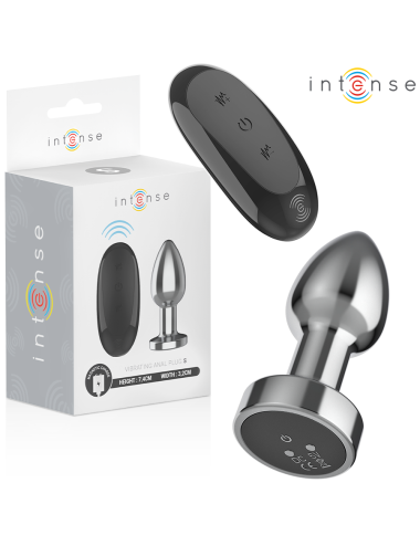 INTENSE - ANAL PLUG 10 VIBRATIONEN METALL MIT FERNBEDIENUNG S