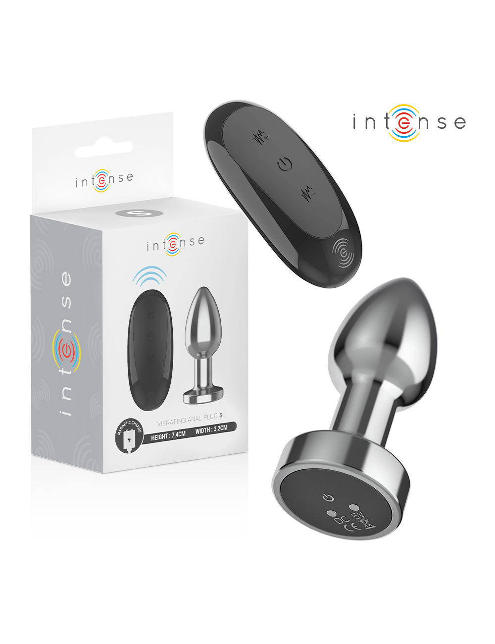 INTENSE - ANAL PLUG 10 VIBRATIONEN METALL MIT FERNBEDIENUNG S INTENSE - ANAL PLUG 10 VIBRATIONEN METALL MIT FERNBEDIENUNG S